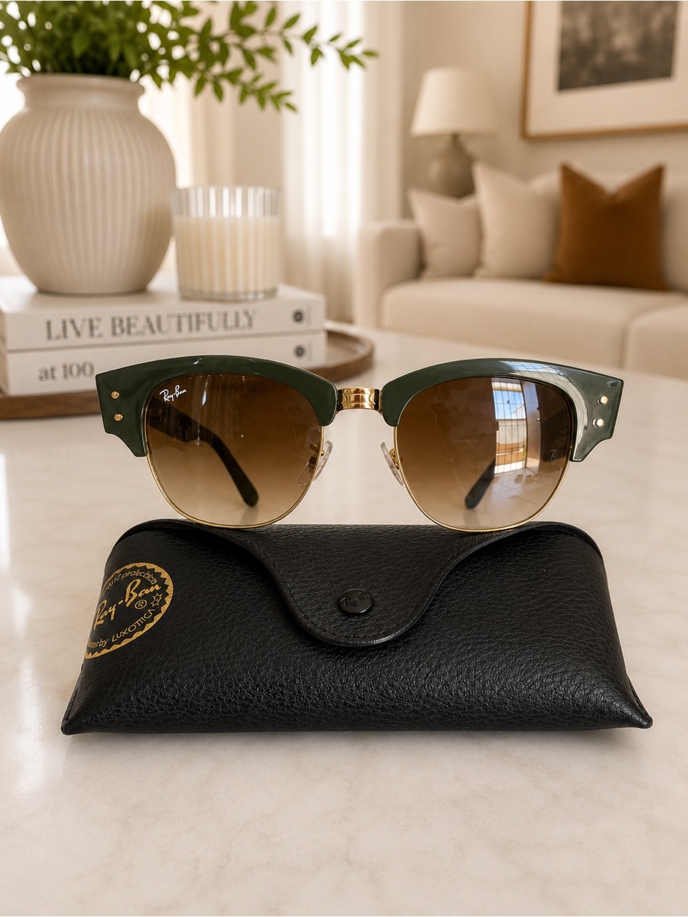 NEW Authentic Ray Ban Mega Clubmaster RB0316S 0316 G15 Lenses Size 53/21